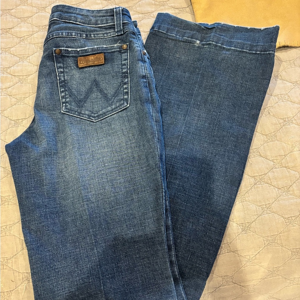 Wrangler Women's Blue Trouser Jeans
